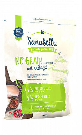 Sanabelle No Grain сухой корм для кошек 0,4 кг