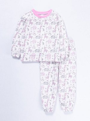 Пижама: джемпер+брюки "SLEEPY (winter 20-21)" для девочки (9820732)