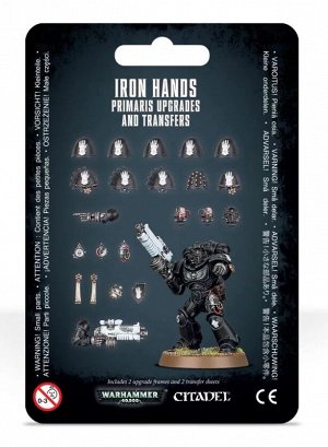 Миниатюры Warhammer 40000: Iron Hands Primaris Upgrades & Transfers Sheet
