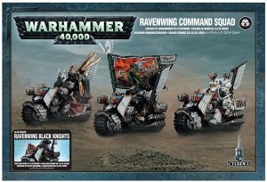 Миниатюры Warhammer 40000: Командный Взвод Крыла Ворона / Чёрные Рыцари Крыла Ворона (Ravenwing Command Squad / Ravenwing Black Knights)