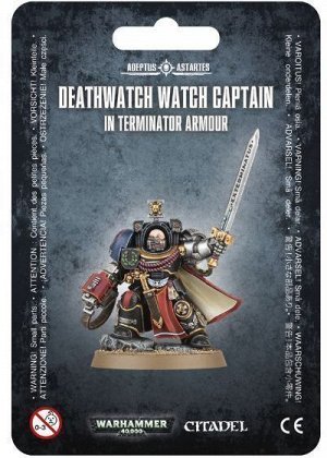 Миниатюры Warhammer 40000: Капитан в Терминаторской Бороне Караула Смерти (Deathwatch Watch Captain in Terminator Armour)