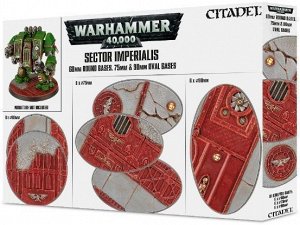 Warhammer 40K: Sector Imperialis 60mm Round, 75mm Oval & 90mm Oval Bases