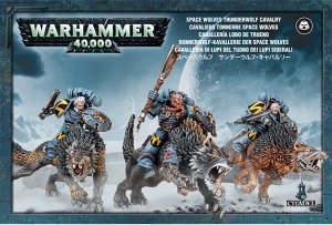 Миниатюры Warhammer 40000: Кавалерия Громовых Волков Космических Волков (Space Wolves Thunderwolf Cavalry)