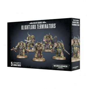 Миниатюры Warhammer 40000: Death Guard Blightlord Terminators