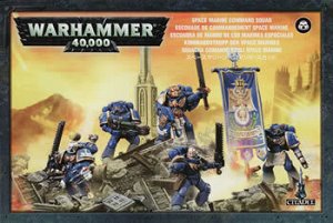 Миниатюры Warhammer 40000: Командный Взвод Космодесанта (Space Marine Command Squad)