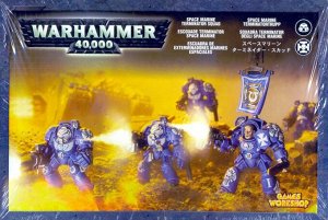 Миниатюры Warhammer 40000: Взвод Терминаторов Космодесанта (Space Marine Terminator Squad)