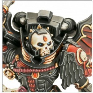 Миниатюры Warhammer 40000: Капеллан Кровавых Ангелов с Прыжковым Ранцем (Blood Angels Chaplain With Jump Pack)