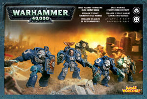 Миниатюры Warhammer 40000: Штурмовое Отделение Терминаторов Космодесанта (Space Marine Terminator Assault Squad)