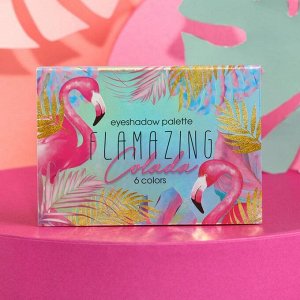 Палетка теней для век Flamazing colada, 6 невероятных оттенков