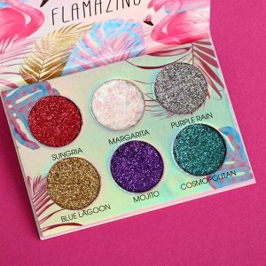 Палетка теней для век Flamazing colada, 6 невероятных оттенков