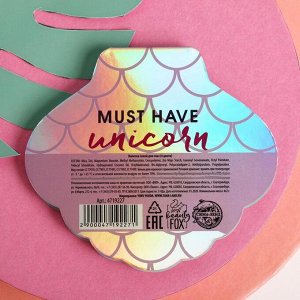 Палетка теней для век Unicorn glow, 4 потрясающих оттенка