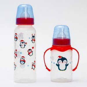 Набор бутылочек для кормления 250 и 150 мл "Пингвинята"