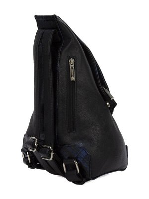 LACCOMA рюкзак 1062-F001-HL042-черно-синий экокожа хлопок