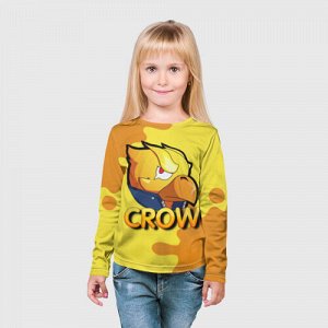 Детский лонгслив 3D «Crow (Brawl Stars)»