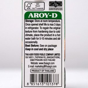 Кокосовое молоко AROY-D, растительные жиры 17-19%, Tetra Pak, 250 мл