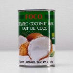 Органическое кокосовое молоко &quot;FOCO&quot; 10-12%, 400 мл