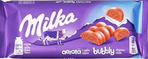 Шоколад воздушный Милка Milka Bubbly  Milk 90g