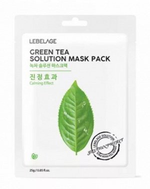 LEBELAGE GREEN TEA  Маска-салфетка для лица 25г