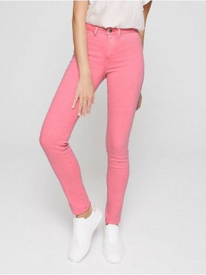 Цветные джинсы skinny с высокой посадкой и эффектом варки CON-236 Lycra® CON-236