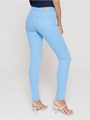 Цветные джинсы skinny с высокой посадкой и эффектом варки CON-237 Lycra® CON-237