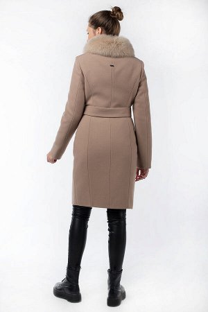 02-2924 Пальто женское утепленное (пояс)