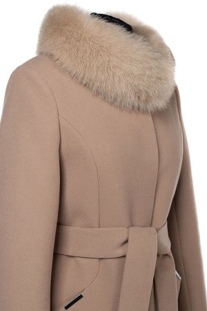 02-2924 Пальто женское утепленное (пояс)