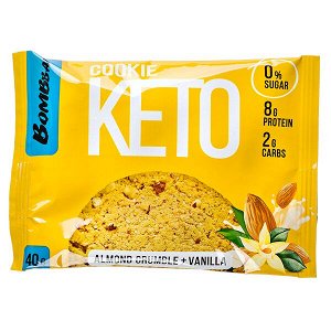 Печенье Bombbar KETO Almond Crumble+Vanilla 40 г 1 уп.х 12 шт.