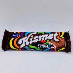 Батончик шоколадно-вафельный Kismet Remix с начинкой со вкусом грейпфрута и лакрицы 55г