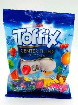 Жевательные конфеты «Toffix Center Filled» Фруктовое ассорти 90г