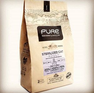 Pure Sterilized cat adult 2 кг (Сухой полнорационный корм для стерилизованных кошек)