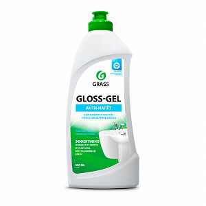 Gloss gel Эффективно и при этом бережно удаляет сложные и застарелые загрязнения. Придает поверхности чистоту и блеск, сохраняя эффект на несколько дней. На поверхностях, чувствительных к кислоте, дер