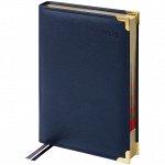 Ежедневник датированный 2021г., А5, 184л.,  кожа, Delucci, фактурная кожа, зол. срез