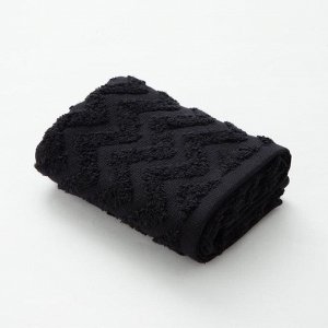 Полотенце махровое LoveLife "Zig-Zag" 70*130 см, цв. черный100% хл, 360 гр/м2 5032633