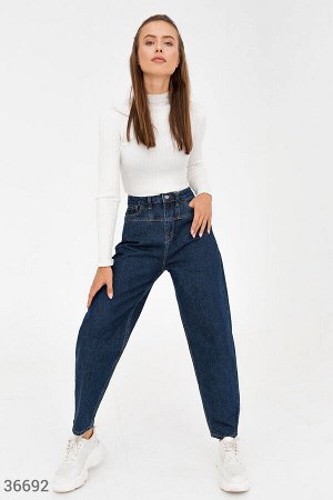 Трендовые джинсы slouchy с кокеткой