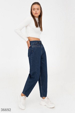 Трендовые джинсы slouchy с кокеткой