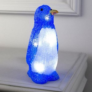 Светодиодная фигура «Пингвин» 7 x 20 x 7 см, акрил, 10 LED, батарейки ААх2 (не в комплекте), свечение белое