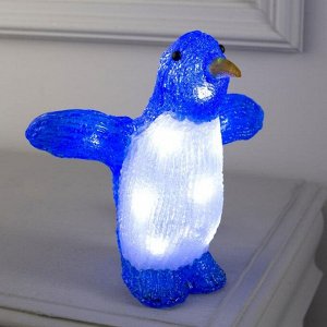 Светодиодная фигура «Пингвин» 20.5 x 20.5 x 7 см, акрил, батарейки ААх2 (не в комплекте), свечение белое