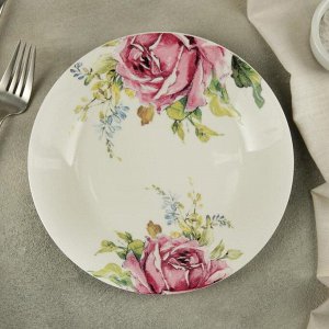 Тарелка десертная Доляна «Роза», d=19,2 см