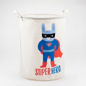 Корзинка текстильная Этель "Super hero" 34х43 см, водонепроницаемая