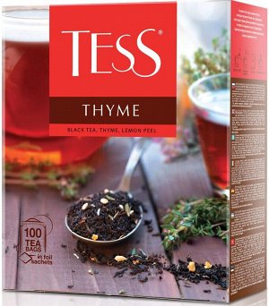 Tess Thyme черный чай в пакетиках, 100 шт.