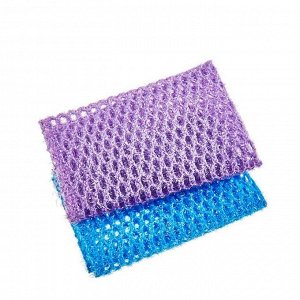 Мочалка-сетка "Premium Mesh Scrubber" для мытья посуды и кухонных поверхностей с ворсистой полиэстеровой нитью (жесткая) (25 х 20 см) х 1 шт, Корея