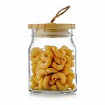 Банка Ambry для сыпучих продуктов с деревянной крышкой, 0,7 л