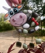 Сувенир на подвесе «Коровушка»