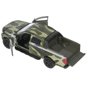 SB-18-09-FR-M-WB Машина металл FORD ranger ПИКАП ВОЕННЫЙ, 12 см, дв., багаж., инерц., кор. Технопарк в кор.2*24шт