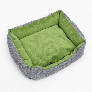 Лежанка-диван с двусторонней подушкой   45 X 35 X 11 см, микс цветов