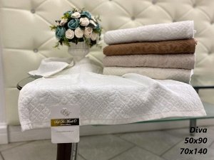 DIVA (белая) 50х90 Полотенце Жаккард