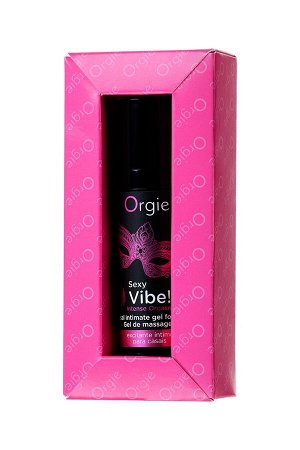 Гель для массажа ORGIE Sexy Vibe Intense Orgasm с покалывающим, разогревающим и охлаждающим эффектом (15 мл)