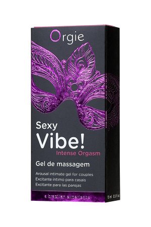 Гель для массажа ORGIE Sexy Vibe Intense Orgasm с покалывающим, разогревающим и охлаждающим эффектом (15 мл)