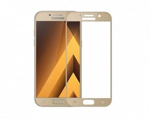 Защитное стекло Samsung A320F Galaxy A3 (2017) 3D Full золотое