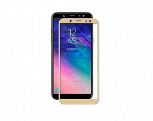 Защитное стекло Samsung A600F Galaxy A6 (2018)/J600F Galaxy J6 (2018) 3D Full золотое